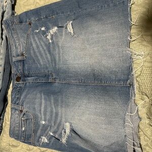 1822 denim miniskirt size 16